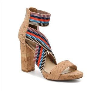 Jessica Simpson Elastic Band Cork Heels: BRAND NEW! NEVER WORN!!